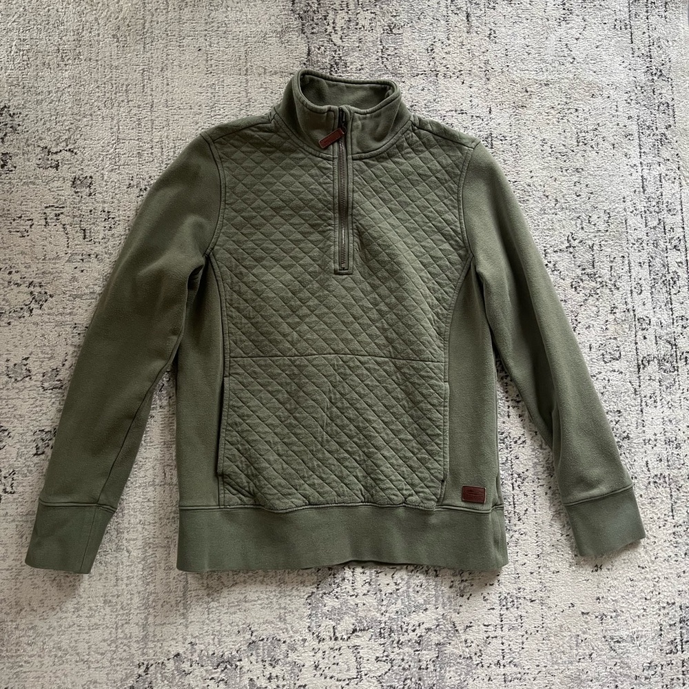 L.L.Bean quilted quarter-zip pullover, XS
